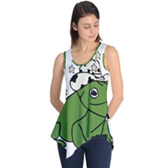 Frog With A Cowboy Hat Sleeveless Tunic by Teevova