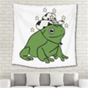 Frog with a cowboy hat Square Tapestry (Large) View2