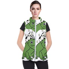 Frog With A Cowboy Hat Women s Puffer Vest