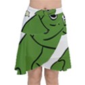 Frog with a cowboy hat Chiffon Wrap Front Skirt View1