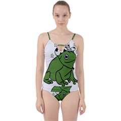 Frog With A Cowboy Hat Cut Out Top Tankini Set by Teevova