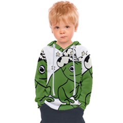 Frog With A Cowboy Hat Kids  Overhead Hoodie