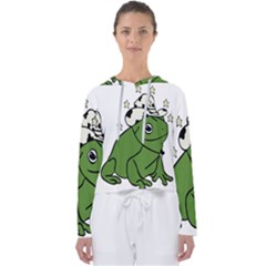 Frog With A Cowboy Hat Women s Slouchy Sweat