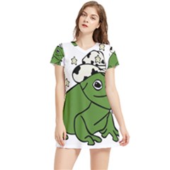 Frog With A Cowboy Hat Women s Sports Skirt by Teevova