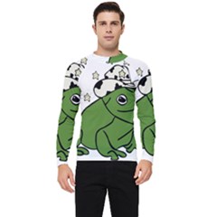 Frog With A Cowboy Hat Men s Long Sleeve Rash Guard by Teevova