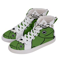 Frog With A Cowboy Hat Women s Hi-top Skate Sneakers by Teevova