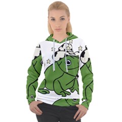 Frog With A Cowboy Hat Women s Overhead Hoodie by Teevova