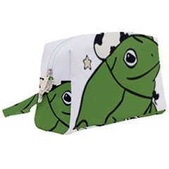 Frog With A Cowboy Hat Wristlet Pouch Bag (large) by Teevova