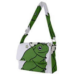 Frog With A Cowboy Hat Full Print Messenger Bag (l) by Teevova