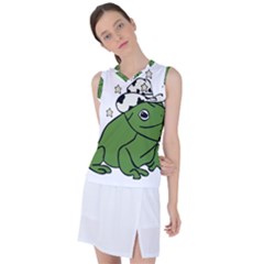 Frog With A Cowboy Hat Women s Sleeveless Sports Top by Teevova