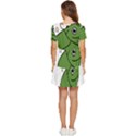 Frog with a cowboy hat Tiered Short Sleeve Babydoll Dress View4