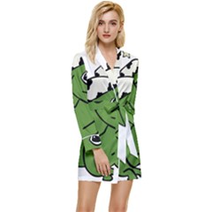 Frog With A Cowboy Hat Long Sleeve Satin Robe by Teevova