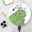 Frog with a cowboy hat Wireless Fast Charger(White) View1