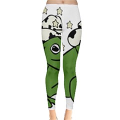 Frog With A Cowboy Hat Leggings 