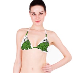 Frog With A Cowboy Hat Bikini Top by Teevova