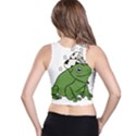 Frog with a cowboy hat Racer Back Crop Top View2