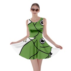 Frog With A Cowboy Hat Skater Dress by Teevova