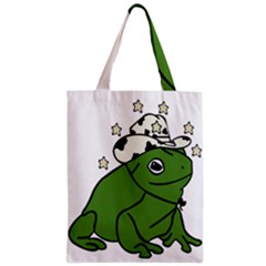 Frog With A Cowboy Hat Zipper Classic Tote Bag by Teevova