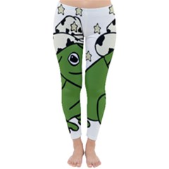 Frog With A Cowboy Hat Classic Winter Leggings