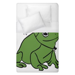 Frog With A Cowboy Hat Duvet Cover (single Size) by Teevova