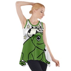 Frog With A Cowboy Hat Side Drop Tank Tunic by Teevova