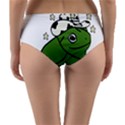 Frog with a cowboy hat Reversible Mid-Waist Bikini Bottoms View2