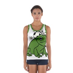 Frog With A Cowboy Hat Sport Tank Top  by Teevova