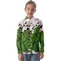 Frog with a cowboy hat Kids  Long Sleeve Shirt View1