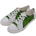 Frog with a cowboy hat Men s Low Top Canvas Sneakers View2