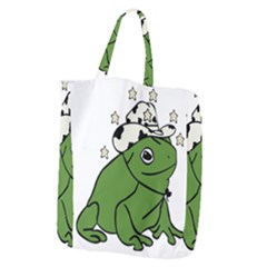 Frog With A Cowboy Hat Giant Grocery Tote by Teevova