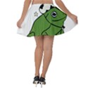 Frog with a cowboy hat Velvet Skater Skirt View2