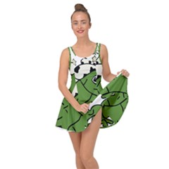 Frog With A Cowboy Hat Inside Out Casual Dress by Teevova