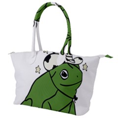 Frog With A Cowboy Hat Canvas Shoulder Bag by Teevova