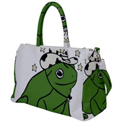 Frog With A Cowboy Hat Duffel Travel Bag by Teevova