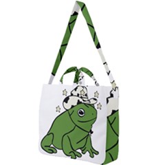 Frog With A Cowboy Hat Square Shoulder Tote Bag by Teevova