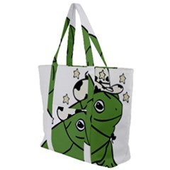 Frog With A Cowboy Hat Zip Up Canvas Bag by Teevova