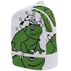 Frog With A Cowboy Hat Zip Bottom Backpack by Teevova