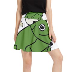 Frog With A Cowboy Hat Waistband Skirt