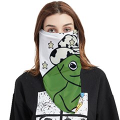 Frog With A Cowboy Hat Face Covering Bandana (triangle) by Teevova