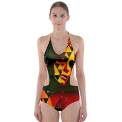 Counting Coup Cut-out One Piece Swimsuit by MRNStudios