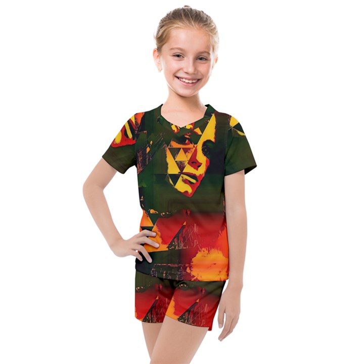 Counting Coup Kids  Mesh Tee and Shorts Set