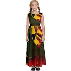 Counting Coup Kids  Satin Sleeveless Maxi Dress by MRNStudios