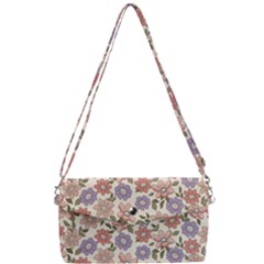 Flowers Petals Plants Floral Print Pattern Design Removable Strap Clutch Bag by Ravend