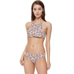 Flowers Petals Plants Floral Print Pattern Design Banded Triangle Bikini Set by Ravend