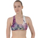 Ai Generated Flowers Watercolour Nature Plant Criss Cross Racerback Sports Bra View1