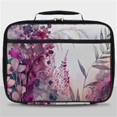 Ai Generated Flowers Watercolour Nature Plant Full Print Lunch Bag by Ravend