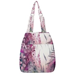 Ai Generated Flowers Watercolour Nature Plant Center Zip Backpack by Ravend