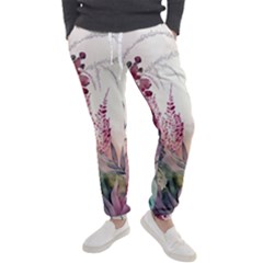 Ai Generated Flowers Watercolour Nature Plant Men s Jogger Sweatpants by Ravend