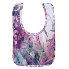 Ai Generated Flowers Watercolour Nature Plant Baby Bib by Ravend