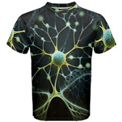 Ai Generated Neuron Network Connection Men s Cotton Tee by Ravend